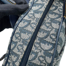 将图像加载到图库查看器中，Dior Trotter double saddle bag Navy Canvas Leather
