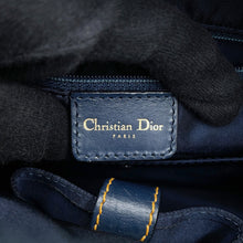 将图像加载到图库查看器中，Dior Trotter double saddle bag Navy Canvas Leather
