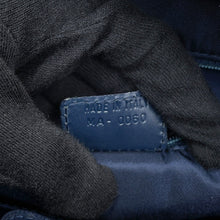 将图像加载到图库查看器中，Dior Trotter double saddle bag Navy Canvas Leather
