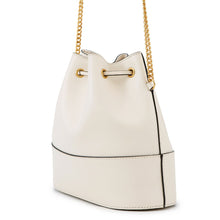 Load image into Gallery viewer, Valentino Garavani V Logo Bucket Bag Shoulder Bag Ivory3W2P0T83HPF Leather
