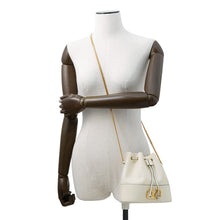 Load image into Gallery viewer, Valentino Garavani V Logo Bucket Bag Shoulder Bag Ivory3W2P0T83HPF Leather
