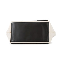 Load image into Gallery viewer, BALENCIAGA Navy Kabas Natural/Black339933 Canvas Leather Size S
