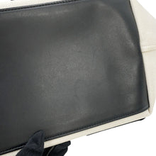 Load image into Gallery viewer, BALENCIAGA Navy Kabas Natural/Black339933 Canvas Leather Size S
