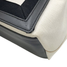 Load image into Gallery viewer, BALENCIAGA Navy Kabas Natural/Black339933 Canvas Leather Size S
