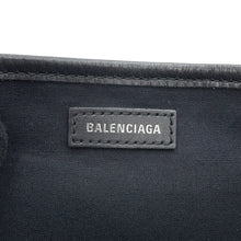 Load image into Gallery viewer, BALENCIAGA Navy Kabas Natural/Black339933 Canvas Leather Size S

