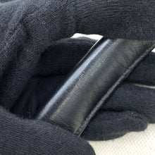 将图像加载到图库查看器中，BALENCIAGA Navy Kabas Natural/Black339933 Canvas Leather Size S
