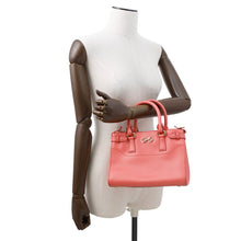 将图像加载到图库查看器中，Ferragamo Gancini 2WAYBag salmon pink21E428 Leather
