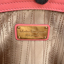 将图像加载到图库查看器中，Ferragamo Gancini 2WAYBag salmon pink21E428 Leather

