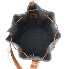 将图像加载到图库查看器中，MIUMIU Bucket bag Navy/Brown5BE089 Denim Leather

