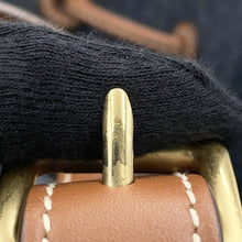 将图像加载到图库查看器中，MIUMIU Bucket bag Navy/Brown5BE089 Denim Leather
