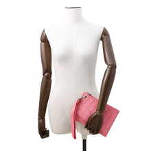 将图像加载到图库查看器中，Bottega Veneta Maxi INTRECCIATO Small Double Pouch Pink574049 Leather Size Small
