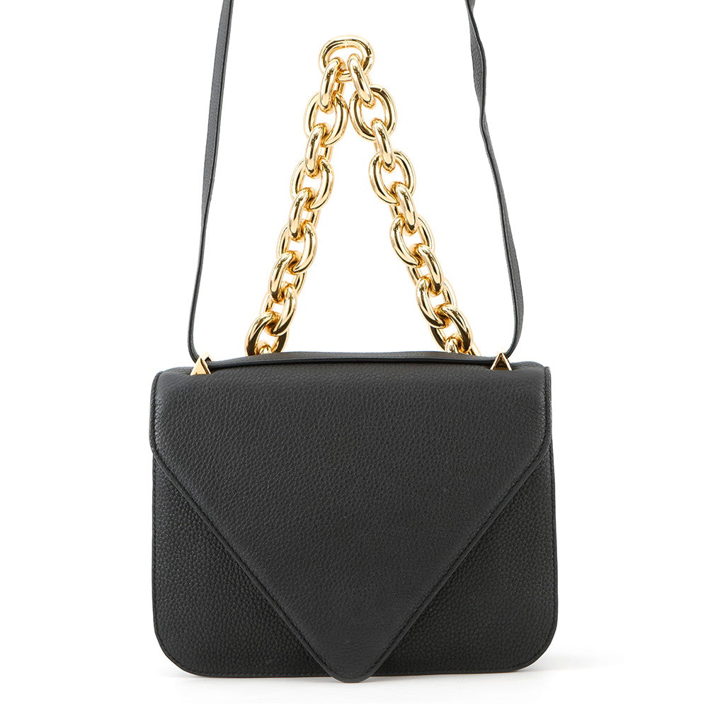 Bottega Veneta Mount Envelope Shoulder Bag Black667399 Leather