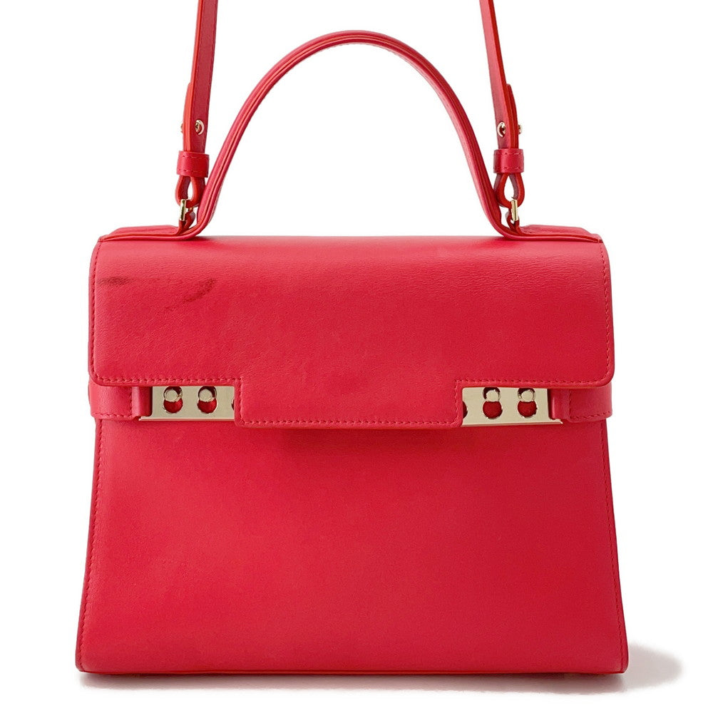 Delvaux Tempate Red Leather Size MM