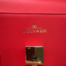 将图像加载到图库查看器中，Delvaux Tempate Red Leather Size MM
