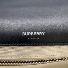 Load image into Gallery viewer, BURBERRY Roller ChainShoulder Black/White Canvas Leather
