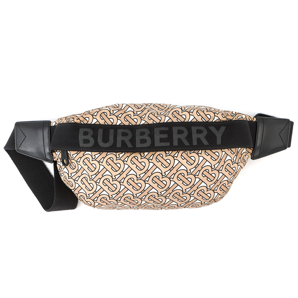 BURBERRY TBMonogram Waist Bag Beige/Black8011615 Nylon