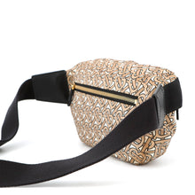将图像加载到图库查看器中，BURBERRY TBMonogram Waist Bag Beige/Black8011615 Nylon
