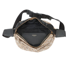 将图像加载到图库查看器中，BURBERRY TBMonogram Waist Bag Beige/Black8011615 Nylon
