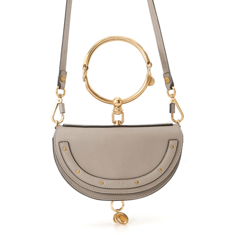 Chloe Nile Minaudière 2-Way Bag GrayCHC17US302H5H Leather