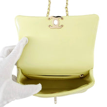 将图像加载到图库查看器中，CHANEL Top handle Matelasse Shoulder YellowAS4543 Shiny Calf Leather Size Mini
