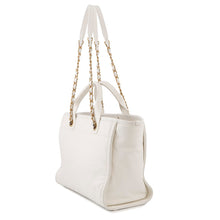 将图像加载到图库查看器中，CHANEL Deauville Line 2WAYBag WhiteAS3351 Leather Size MM
