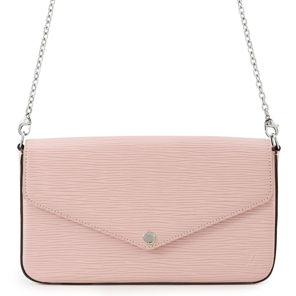 LOUIS VUITTON Felicie Pochette Rose BallerineM62467 Epi Leather