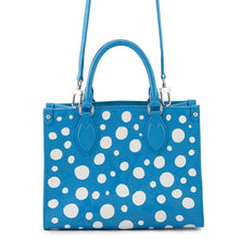 Load image into Gallery viewer, LOUIS VUITTON Onthego LVxYKCollaboration Blue/WhiteM46424 Monogram Empreinte Leather Infinity Dot Size PM
