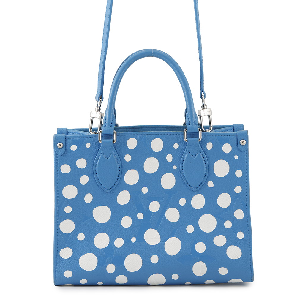 LOUIS VUITTON ★Onthego LVxYKCollaboration Blue/WhiteM46424 Monogram Empreinte Leather Infinity Dot Size PM