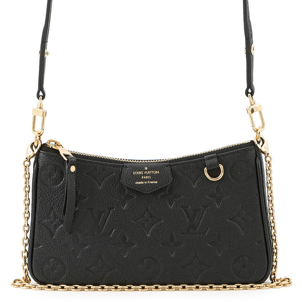 LOUIS VUITTON Easy Pouch NoirM80349 Monogram Empreinte Leather