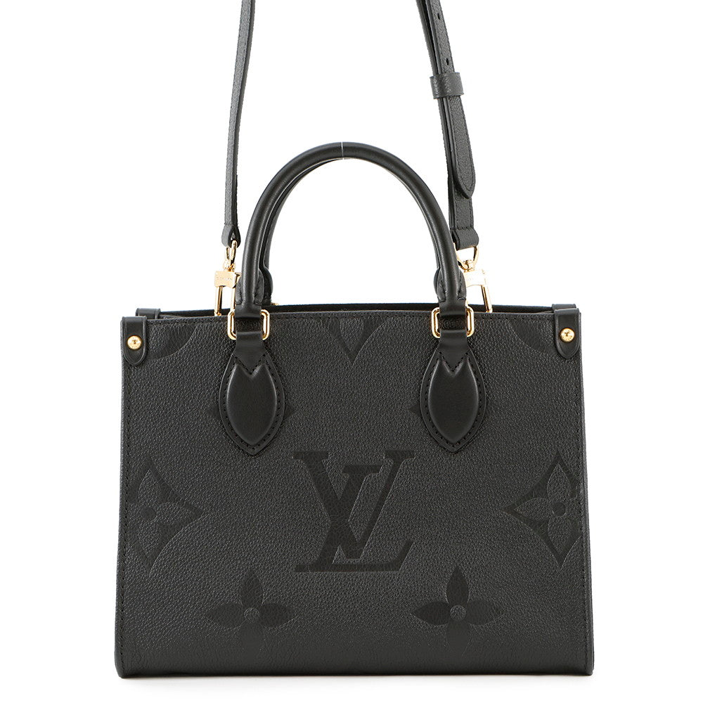 LOUIS VUITTON Onthego NoirM45653 Monogram Empreinte Leather Size PM