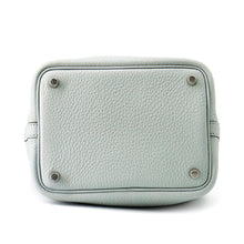 将图像加载到图库查看器中，HERMES Picotin Lock Blue Pale Taurillon Clemence Size PM
