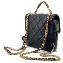Load image into Gallery viewer, CHANEL Matelasse Chain Backpack BlackAS3108 Caviar Leather
