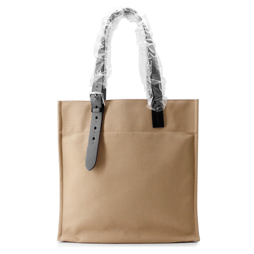 HERMES Etrivieres Shopping Beige Marfa/Black Towargoelan Vache Hunter Leather