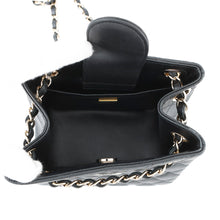 将图像加载到图库查看器中，CHANEL Matelasse Chain Bucket Shoulder Bag BlackAS3176 Caviar Leather Size Mini
