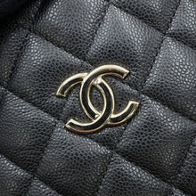 将图像加载到图库查看器中，CHANEL Matelasse Chain Bucket Shoulder Bag BlackAS3176 Caviar Leather Size Mini
