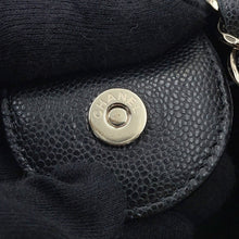 将图像加载到图库查看器中，CHANEL Matelasse Chain Bucket Shoulder Bag BlackAS3176 Caviar Leather Size Mini
