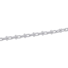 将图像加载到图库查看器中，TIFFANY&amp;Co. Hardware Microlink Bracelet Size Extra large SV925
