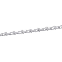 将图像加载到图库查看器中，TIFFANY&amp;Co. Hardware Microlink Bracelet Size Double Extra Large SV925

