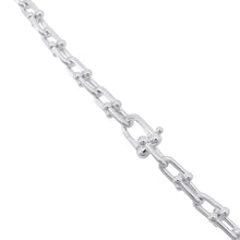 将图像加载到图库查看器中，TIFFANY&amp;Co. Hardware Small Link Necklace Size Small SV925
