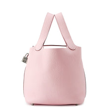 将图像加载到图库查看器中，HERMES Picotin Lock Rose Sakura Taurillon Clemence Size PM
