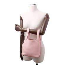 将图像加载到图库查看器中，HERMES Picotin Lock Rose Sakura Taurillon Clemence Size PM
