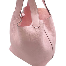 将图像加载到图库查看器中，HERMES Picotin Lock Rose Sakura Taurillon Clemence Size PM
