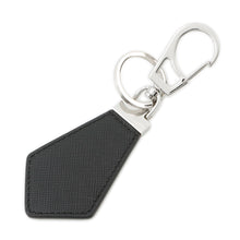将图像加载到图库查看器中，PRADA Saffiano Leather Triangle Logo Key Ring Black2PP041 Leather
