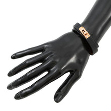 Load image into Gallery viewer, HERMES Double Tour Bracelet Size T2 Black Swift Leather

