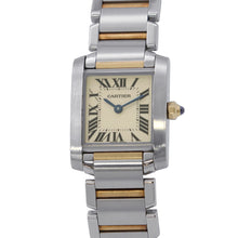 将图像加载到图库查看器中，CARTIER Tank Francaise SM H25.35mm×W20.3mm Stainless Steel K18YG White DialW51007Q4
