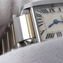 将图像加载到图库查看器中，CARTIER Tank Francaise SM H25.35mm×W20.3mm Stainless Steel K18YG White DialW51007Q4
