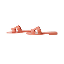 Load image into Gallery viewer, HERMES Sandals Oran PinkH202230Z Calf Leather Size 37
