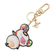 将图像加载到图库查看器中，LOUIS VUITTON LV × TM Keychain Super Flat MulticolorM02467 Metal CowhideLeather
