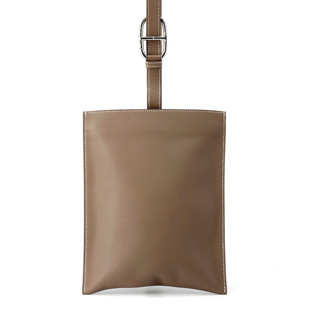 HERMES Portefeuille Poschamp Plus Etoupe Swift Leather