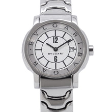 将图像加载到图库查看器中，BVLGARI Solo tempo W29mm Stainless Steel White DialST29WSSD

